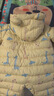 貝肽斯兒童衣服冬季保暖外出棉服寶寶連體衣夾棉加絨加厚連帽哈衣 黃色長(cháng)頸鹿 80cm 曬單實(shí)拍圖