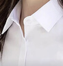 啄木鳥(niǎo)（TUCANO）長(cháng)袖襯衫女士春秋純色抗皺免燙襯衣商務(wù)休閑正裝上衣女裝 白色L 曬單實(shí)拍圖