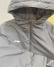 李寧（LI-NING）棉服男短款成人兒童秋冬跑步連帽加厚保暖面包服休閑運動(dòng)外套黑色 曬單實(shí)拍圖