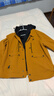 FILA FUSION斐樂(lè )潮牌梭織上衣兩件套男2026春季新款休閑寬松外套男 姜土黃-YE M 170/92A/M 曬單實(shí)拍圖