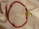 FUSSEM本命年禮物女生肖馬黃金腳鏈足金轉運珠腳脖子紅繩編織腳繩腳環(huán)男 足金錢(qián)幣馬腳鏈【紅金繩】約0.85g 曬單實(shí)拍圖