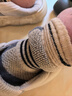 七色紡2雙美利奴羊毛襪子秋冬季男棉襪抗菌防臭加絨加厚中長(cháng)筒雪地襪 曬單實(shí)拍圖
