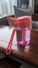 特百惠（Tupperware）CC企鵝350ML塑料杯夏季男女學(xué)生兒童水杯子便攜帶吸管 甜蜜粉 曬單實(shí)拍圖