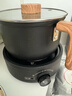 VINEHEAT電炒鍋電熱鍋電火鍋小電煮鍋1-2人多功能分體式分離一鍋多用大學(xué)生宿舍不粘泡面小電煮鍋型煮面輔 1.8L 黑鍋【機械款手動(dòng)調節】 曬單實(shí)拍圖
