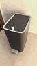 飛達三和垃圾桶家用衛生間高顏值客廳夾縫帶蓋腳踩廁所大號大容量垃圾簍 大號-巖灰色【腳踩雙開(kāi)蓋】 曬單實(shí)拍圖