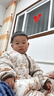歐孕（OUYUN）嬰兒睡袋秋冬兒童暖姜恒溫防踢被1-3歲寶寶夾棉分腿睡袋 松鼠90 曬單實(shí)拍圖