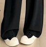 FitonTon西裝褲子女冬季2026新款黑色窄版顯瘦感垂感直筒闊腿褲女士休閑褲 曬單實(shí)拍圖