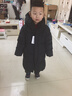 巴布豆（BOBDOG）正品金標兒童羽絨服中長(cháng)款男女童裝2025新款6-15歲中大童保暖外套 黑色 【兒童成人皆可穿】 140 推薦【身高120-130cm】 曬單實(shí)拍圖