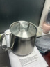 304不銹鋼油壺帶過(guò)濾網(wǎng)家用加厚廚房防漏油大容量裝儲油罐瓶帶蓋 304鋼-【銀色】提手蓋濾油壺-【小號】1個(gè)裝 曬單實(shí)拍圖