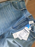 逸陽(yáng)（ESE-Y）微闊直筒牛仔褲女26春新款不易褪色棉彈闊腿褲小個(gè)子 牛仔藍 28S 曬單實(shí)拍圖