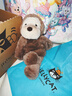 Jellycat史瑪吉猴子動(dòng)物毛絨玩偶陪伴娃娃安撫玩偶送禮生日新年禮物 棕色 高13 X 寬11CM 曬單實(shí)拍圖