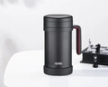 膳魔師（THERMOS）保溫杯子500ml帶茶漏真空不銹鋼桌面馬克咖啡泡茶杯TCMF-501 BK 曬單實(shí)拍圖