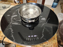 富得萊飯菜保溫板 新款暖菜板+火鍋+自動(dòng)旋轉家用餐桌墊多功能帶電磁爐電陶爐 圓形加熱菜板電熱板轉盤(pán) 3000w電磁爐火鍋電動(dòng)轉盤(pán)|炫酷黑 80cm 曬單實(shí)拍圖