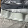 Calvin Klein內衣【吸濕速干】男三條裝ck提花輕薄高彈低腰防夾臀平角內褲男 NP2752O0NJ-太空黑/星空灰/大理石灰 3條 L 曬單實(shí)拍圖