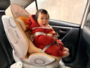Prigel兒童安全座椅嬰兒車(chē)載汽車(chē)用寶寶新生小月齡0-12歲通風(fēng)加熱可坐躺 舒安基礎款-冰糖雪梨（不窩脖+單手旋轉+上拉帶） 曬單實(shí)拍圖