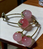 束芬無(wú)耳洞耳飾高級感粉色水果流蘇耳夾女2026新款輕奢小眾蚊香盤(pán)耳環(huán) E3568粉色番茄耳夾 曬單實(shí)拍圖