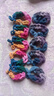 韓版高顏值手工編織橡皮筋蝴蝶結發(fā)圈高彈力扎馬尾不傷發(fā)頭繩發(fā)繩 混色10條 曬單實(shí)拍圖