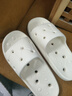 紅豆浴室防滑拖鞋女款2026新款室內家居洗澡漏水速干eva涼拖鞋男四季 白色【速干不潮濕】 38-39 標準碼 曬單實(shí)拍圖