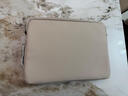 蘋(píng)果MacBookAir13筆記本電腦內膽包MacBookPro14簡(jiǎn)約電腦包14英寸 米白色【四角加厚防撞】 13-14英寸 曬單實(shí)拍圖