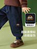 ASK JUNIOR兒童牛仔褲2025冬季小童加絨保暖休閑褲男童長(cháng)褲褲子 曬單實(shí)拍圖