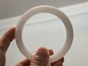 碧落靈澤新疆和田玉老坑籽料羊脂白玉寬條寬版手鐲輪胎玉鐲子送媽媽 條寬約12~13mm/羊脂玉一級白 圈口57mm一物一證A級 曬單實(shí)拍圖