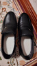 老人頭（LAORENTOU）老人頭皮鞋男中年休閑鞋真皮四季透氣商務(wù)男鞋爸爸鞋 TLA225 黑42 曬單實(shí)拍圖