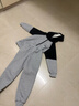 皮爾卡丹（pierre cardin）兒童套裝男童春秋款外套新款中大童開(kāi)衫衛衣連帽休閑運動(dòng)兩件套 加絨 08灰 款【拼色開(kāi)衫套裝】 150 建議身高1.35-1.45米 曬單實(shí)拍圖