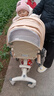 semmook遛娃神器嬰兒推車(chē)0-6歲用折疊可坐可躺帶減震雙向高景觀(guān)溜娃車(chē) 香檳金【擋風(fēng)皮質(zhì)遮陽(yáng)棚】【弓形穩固車(chē)架】 曬單實(shí)拍圖