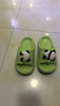 土豆屋兒童拖鞋中大童小孩室內外防滑軟底涼拖鞋 熊貓綠色210碼 曬單實(shí)拍圖