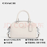 蔻馳（COACH）【品牌直供】新年情人節禮物女士SATCHEL小號單肩斜挎包白色CT776 曬單實(shí)拍圖