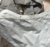 ubras平角純棉內褲女7A抗菌加長(cháng)襠防走光包臀四角女士短褲 漣漪藍色+中花灰色+白色 3條 M 曬單實(shí)拍圖