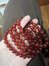素聚天然紅瑪瑙珠寶手串本命年轉運珠朱砂手鏈紫金砂禮物玉鐲紅繩女 紅瑪瑙【8MM】 曬單實(shí)拍圖