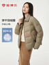 坦博爾秋冬羽絨服女輕薄短款襯衫領(lǐng)韓版外套TBF330226D 夏云灰 M (165) 曬單實(shí)拍圖