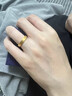自由說(shuō)越南仿沙金古法素戒傳承男士食指素圈戒指感彩金時(shí)尚指環(huán)食小指 默認發(fā)7號，其他尺寸備注 曬單實(shí)拍圖