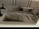 京東京造 60支長(cháng)絨棉植素超柔貢緞 A類(lèi)純棉床單被套床上四件套 1.5米床 英倫灰 曬單實(shí)拍圖