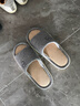 XGGC四季拖鞋男春秋季居家EVA軟底透氣家用棉麻拖鞋女 灰色  44-45  曬單實(shí)拍圖
