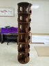 顧家家居實(shí)木旋轉書(shū)架360度書(shū)柜可移動(dòng)家用書(shū)房轉角書(shū)架置物架多層收納架 推薦【升級五星質(zhì)感+進(jìn)口FAS級橡膠木】6層移動(dòng)胡桃色 顧家品牌嚴選|免費送貨上門(mén)+包安裝 曬單實(shí)拍圖