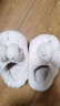 幸?，旣悾–heerful Mario）女童棉拖鞋秋冬兒童可愛(ài)兔子毛絨拖鞋男寶寶冬季家居室女寶棉拖鞋 曬單實(shí)拍圖