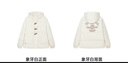 Teenie Weenie小熊女裝冬裝簡(jiǎn)約學(xué)院風(fēng)牛角扣基礎款連帽羽絨服外套 象牙白 S (160) 曬單實(shí)拍圖
