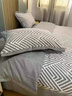 恒源祥森能量碳纖維環(huán)保四件套系列ms床單式四季通用簡(jiǎn)約碳卡絨床品套件 碳卡絨-海波灰 床單款 1.5m四件套被套200*230cm 曬單實(shí)拍圖