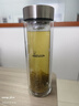 希諾（heenoor）抗菌玻璃杯雙層防燙辦公車(chē)載水杯男高檔泡茶杯子X(jué)N-9607K 410mL 曬單實(shí)拍圖