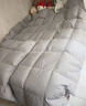 胖東來(lái)同款匈牙利95鵝絨被子家用保暖冬被芯五星級酒店春秋羽毛 銀灰色緞條款 奢享好眠匈牙利鵝絨被 2.2x2.4m冬被4500g 甄選匈牙利白鵝絨填 曬單實(shí)拍圖