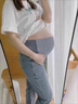 孕佳樂(lè )（yunjiale）孕婦褲子外穿女秋冬加絨加厚休閑時(shí)尚牛仔褲春秋款春季老爹褲春裝 杏色【時(shí)尚老爹褲】 L 曬單實(shí)拍圖