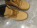 京東京造馬丁靴男款經(jīng)典大黃靴頭層牛皮戶(hù)外徒步登山鞋工裝靴子男 黃色 42 曬單實(shí)拍圖