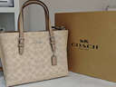 蔻馳（COACH）【品牌直供】女士MOLLIE中號斜挎手托特包CV965新年禮物 曬單實(shí)拍圖