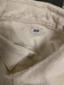 優(yōu)衣庫男裝女裝燈芯絨工裝襯衫長(cháng)袖襯衣休閑復古480295 01 乳白色 L 曬單實(shí)拍圖