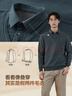 Hodo假兩件毛衫爸爸保暖假兩件打底衫襯衫領(lǐng)長(cháng)袖T恤針織衫男毛衣 曬單實(shí)拍圖