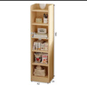 姍姍木藝實(shí)木書(shū)架落地置物架簡(jiǎn)易家用多層書(shū)柜客廳靠墻窄縫儲物收納架子 曬單實(shí)拍圖