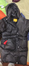雪中飛（SNOWFLYING）【集合】?jì)和鸾q服男女童冬季新款加厚保暖純色中大童面包服外套 黑色（4604） 160 曬單實(shí)拍圖