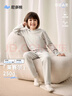 尼多熊寶寶內衣套裝秋冬高腰護腰保暖兒童睡衣套裝嬰兒親膚打底透氣睡衣 曬單實(shí)拍圖